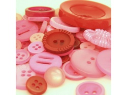 Mixed Buttons Pastel Pinks