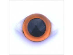 Amber Transparent Glass White Corner Eyes