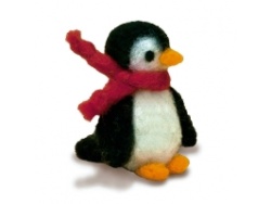 Needle Felting Kit - Penguin