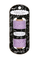 Bakers Twine 2 ply  Purple and Ivory