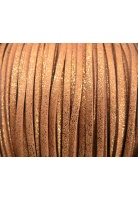 Suede Cord Bronze Sparkle 3mm 5m