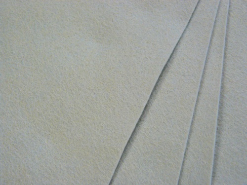 Silver Wool Blend Felt Squares