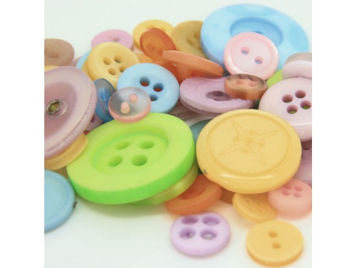 Mixed Buttons Pastels