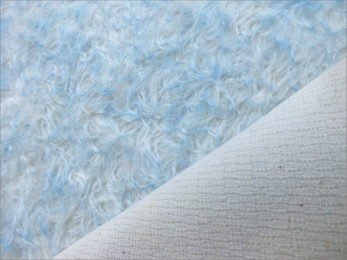 Jerry 243 Ivory & Blue 18mm Mohair 