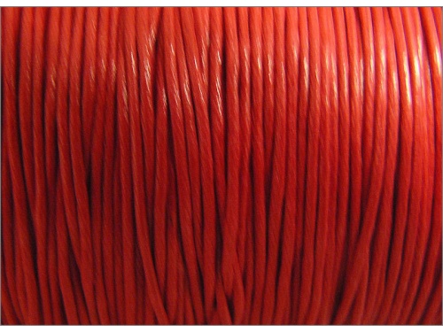Wax Cotton Cord Red