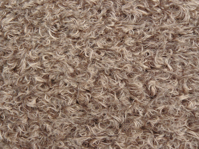 Schulte Mohair Fabric Beige & Brown 15mm Pile MT23 