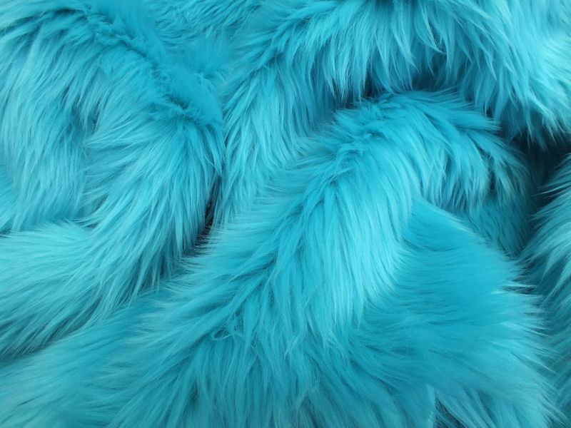 Turquoise Luxury Shag Faux Fur