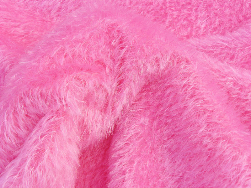 Schulte Mohair Fabric Bubblegum Pink 15mm Pile MT18 