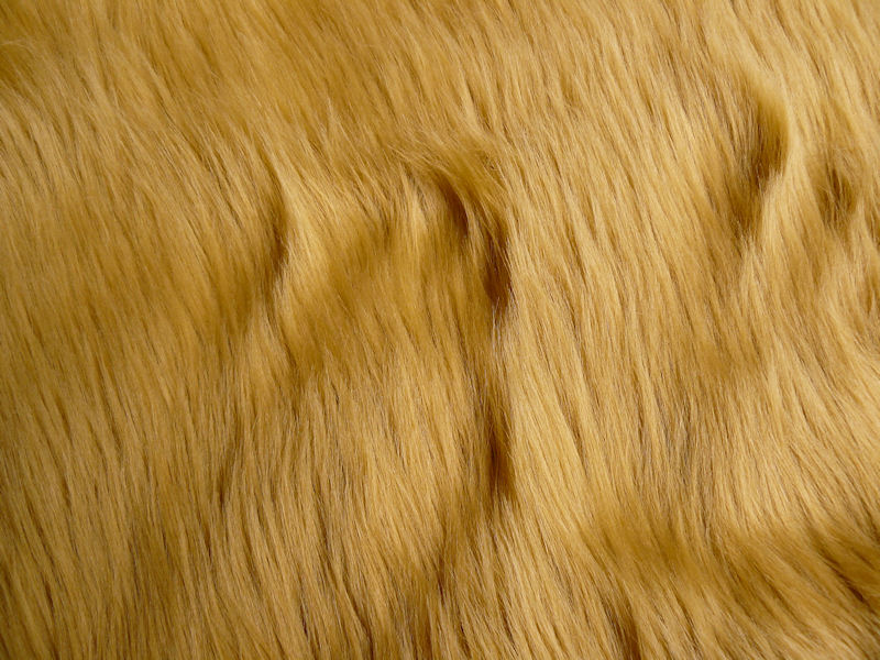 Caramel Luxury 60mm Faux Fur Fabric Shag Pile 