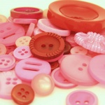 Mixed Buttons Pastel Pinks