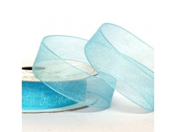 Aqua 15mm Organza Ribbon