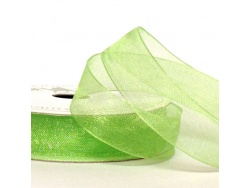 Lime 15mm Organza Ribbon