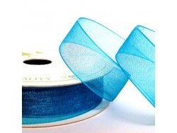 Turquoise 15mm Organza Ribbon