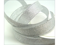 Silver Lurex 15mm Ribbon