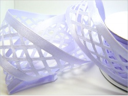 Lilac Lattice 38mm Ribbon Roll