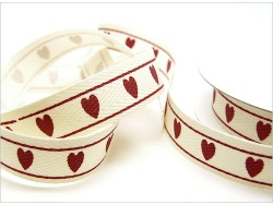 Hearts and Stitch 15mm Ribbon