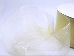 Ivory 15mm Organza Ribbon