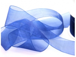 Deep Blue 15mm Organza Ribbon