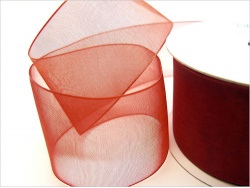 Red 38mm Organza Ribbon