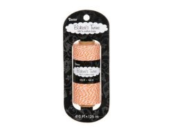 Bakers Twine 2 ply  Orange and Ivory