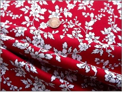 Michael Miller Cotton Red Floral Hawthorn 12
