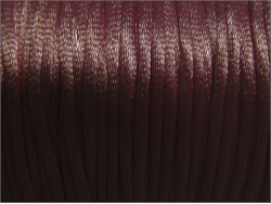 Dark Rattail Brown Silky Cord  2mm
