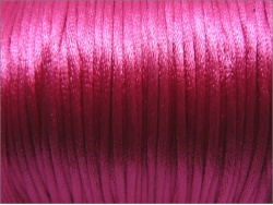 Fuchia Pink Rattail Silky Cord  2mm