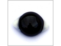 Black Transparent Glass White Corner Eyes