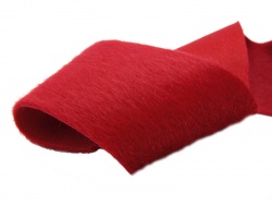 Luxurious Mini Long Pile Scarlet Red 3-5mm pile height