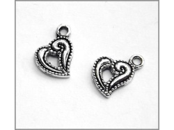 Heart Charm (antique silver colour) TB132