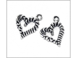 Heart Charm (antique silver colour) TB148