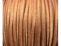 Suede Cord Bronze Sparkle 3mm 5m