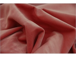 Velvet Mini Bear Fabric - Dusky Pink
