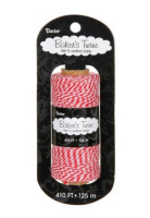 Bakers Twine 2 ply  Red and Ivory