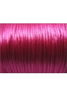 Fuchia Pink Rattail Silky Cord  2mm