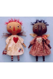 Clothespin Garden Angels - Angelica & Annie