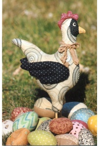 Scrappy Hen & Her Easter Eggs