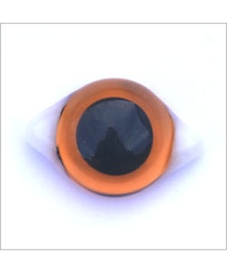 Amber Transparent Glass White Corner Eyes