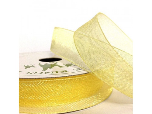 Baby Maize 15mm Organza Ribbon