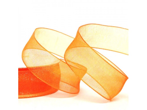 Pumpkin15mm Organza Ribbon