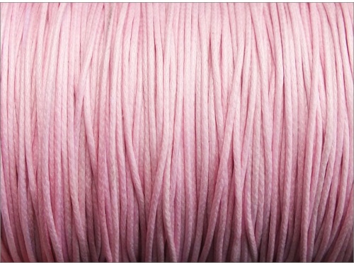 Wax Cotton Cord Pastel Pink 1mm 5m