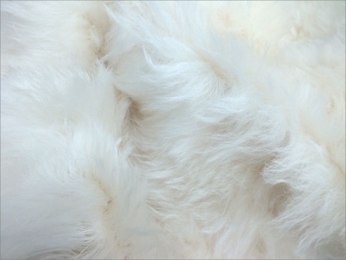 Schulte 65mm Ivory Long Mohair