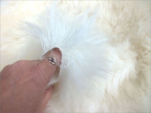 Schulte 65mm Ivory Long Mohair