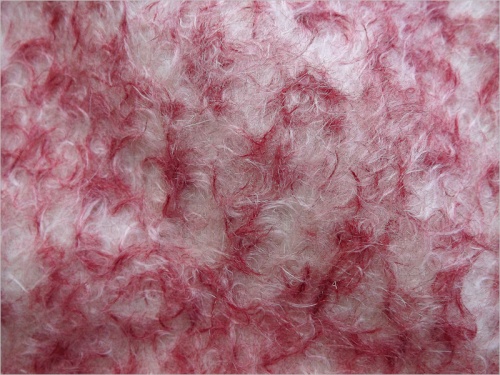 Schulte Ivory Ratinee Red Tipped 23mm Mohair - 89
