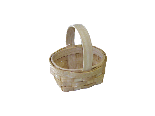 3.5" Miniature Country Woven Basket