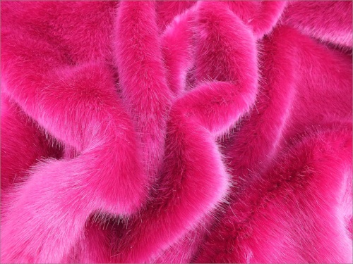 Fushia Mink 20-30mm pile 