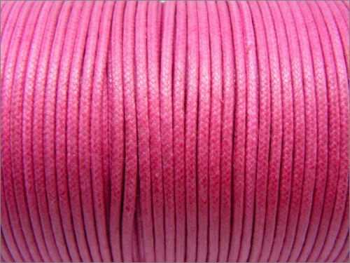 Wax Cotton Cord Fuchia Pink