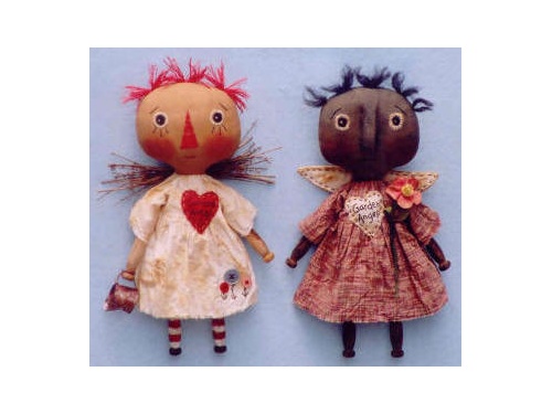 Clothespin Garden Angels - Angelica & Annie