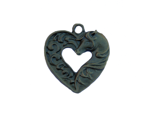 Horse Head Hearts (bronze colour) TB179