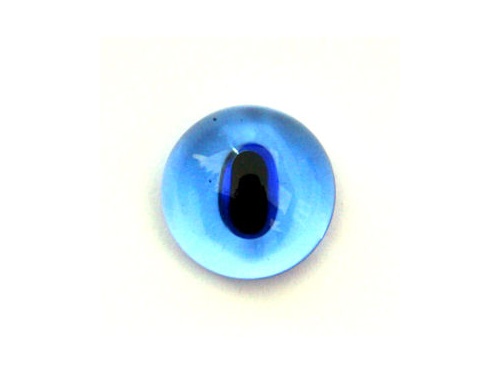 Blue Transparent Glass Cats Eyes